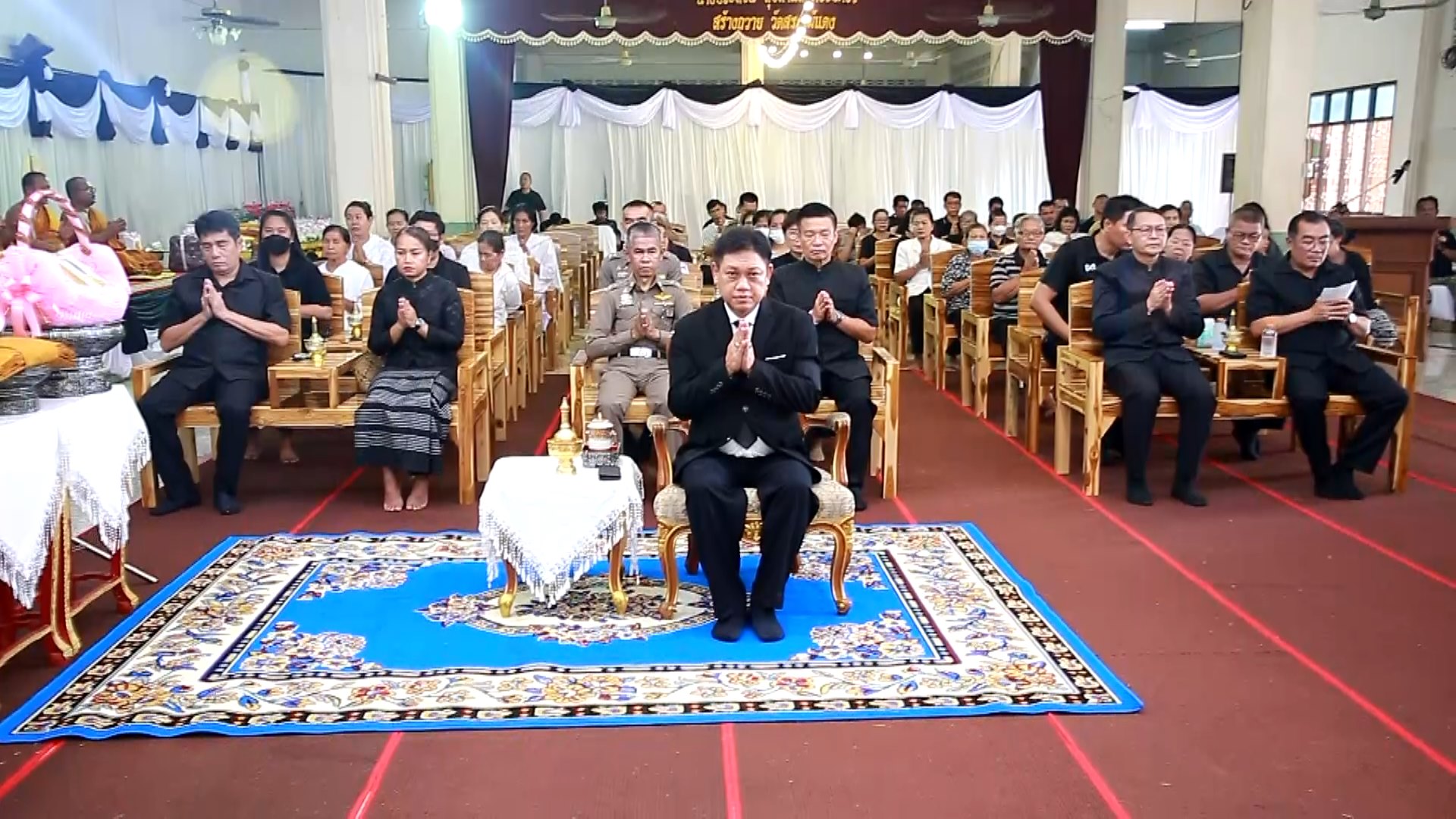 คณะสงฆ์จังหวัดชัยนาท จัดพิธีบำเพ็ญกุศลทักษิณานุประทานอุทิศถวายแต่ พระชัยนาทมุนี (เบิ้ม จนทสีโล)    ที่ปรึกษาเจ้าคณะจังหวัดชัยนาท เจ้าอาวาสวัดสระไม้แดง เจ้าสำนักปฏิบัติธรรมประจำจังหวัดชัยนาท แห่งที่ 1 ในวาระครบ 7 วัน (สัตมวาร)